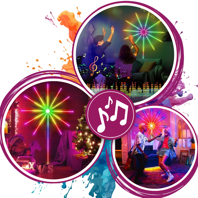 Bandes lumineuses LED avec synchronisation musicale