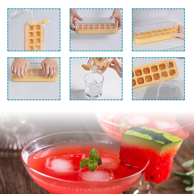 Bac à glaçons antiadhésif en silicone