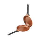 Poêle antiadhésive double face