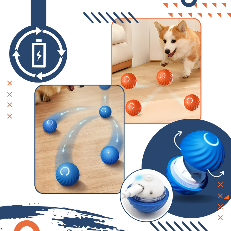 Balle pour chien avec évitement d'obstacles