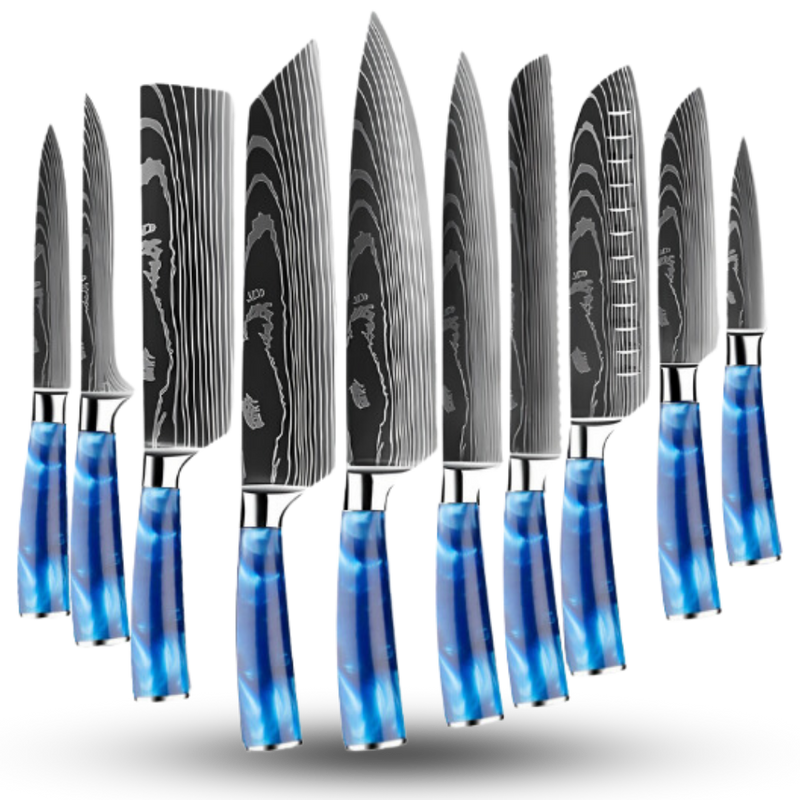 Couteaux japonais Bleu Atlantique