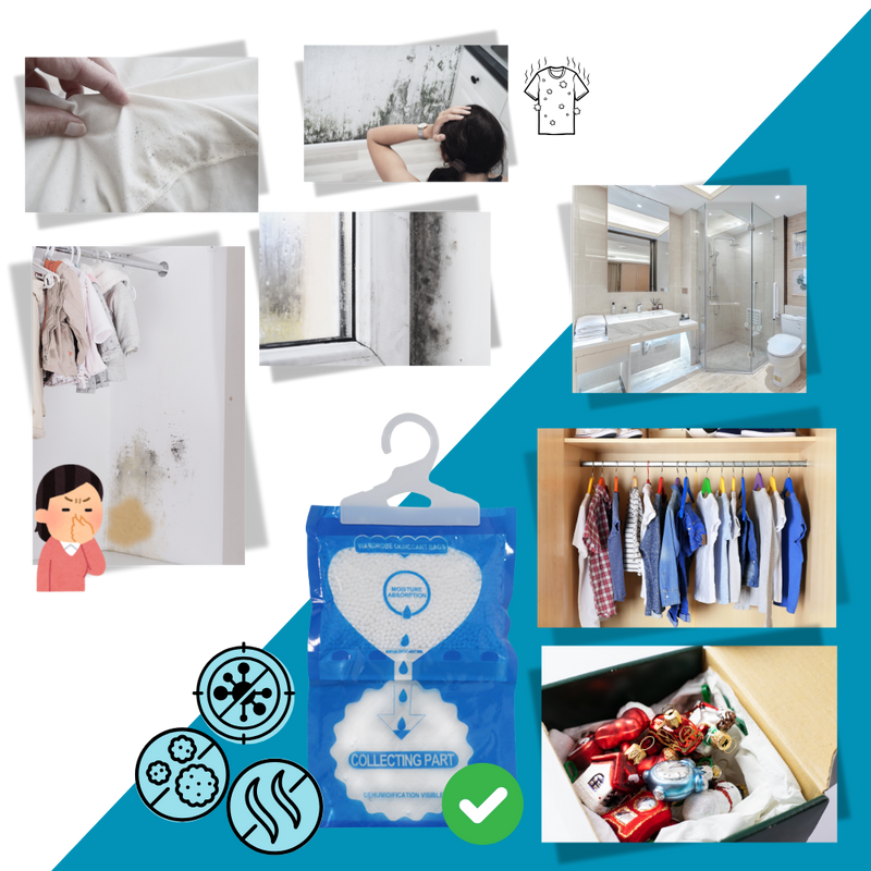 Sac absorbeur d'humidité anti-odeur