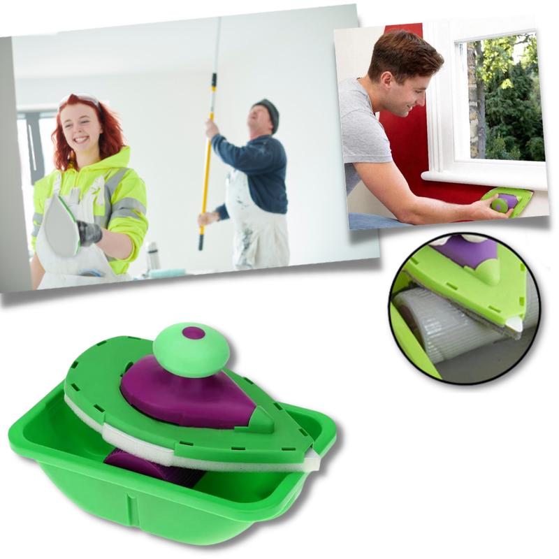 Set de rouleaux et éponge de peinture