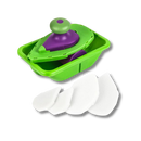 Set de rouleaux et éponge de peinture