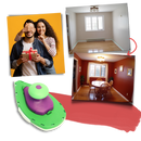 Set de rouleaux et éponge de peinture