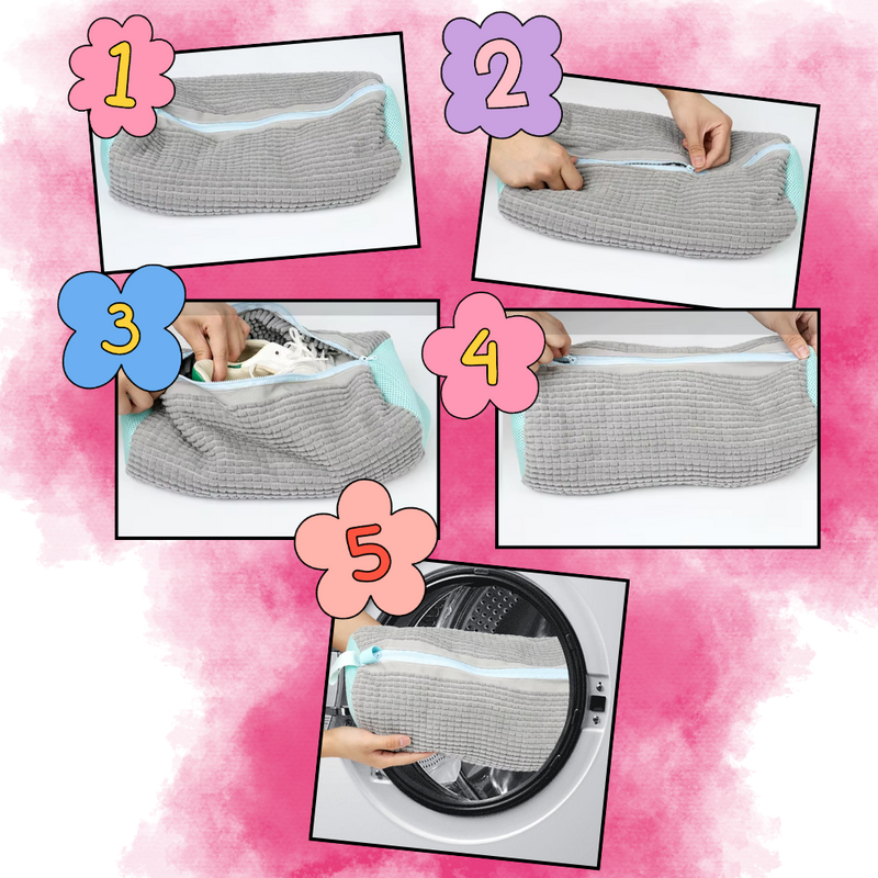 Sac à linge pour chaussures en polyester