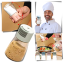 Salière et poivrière à poussoir précis