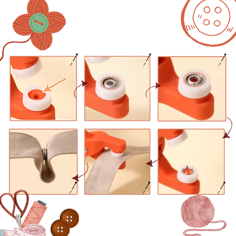 Pince pour boutons pression