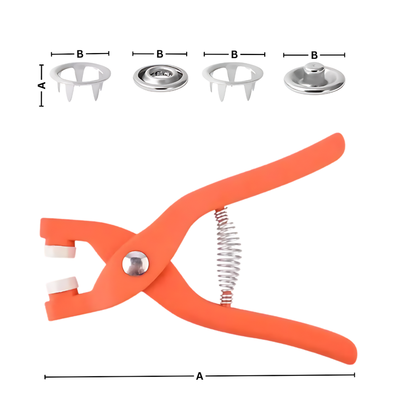 Pince pour boutons pression