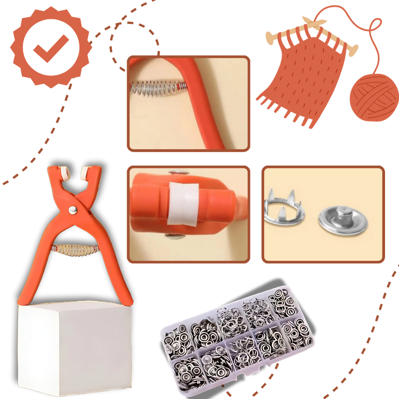 Pince pour boutons pression