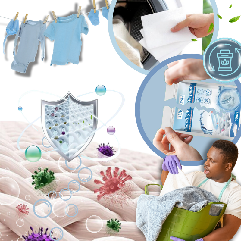 Bandes de lessive écologiques à dissolution rapide