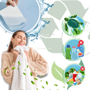 Bandes de lessive écologiques à dissolution rapide