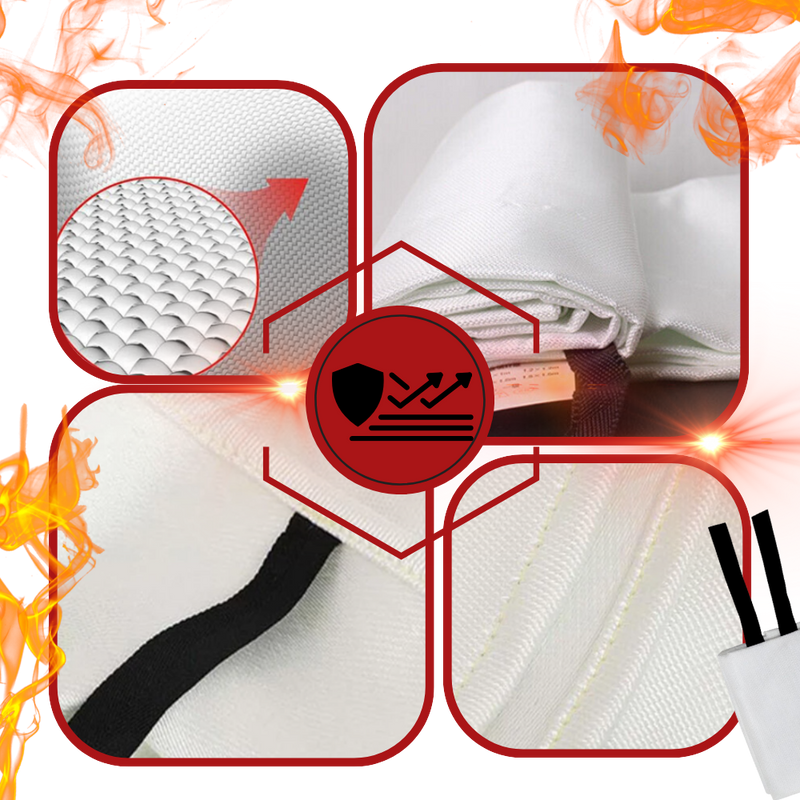 Couverture anti-feu pour extinction rapide du feu