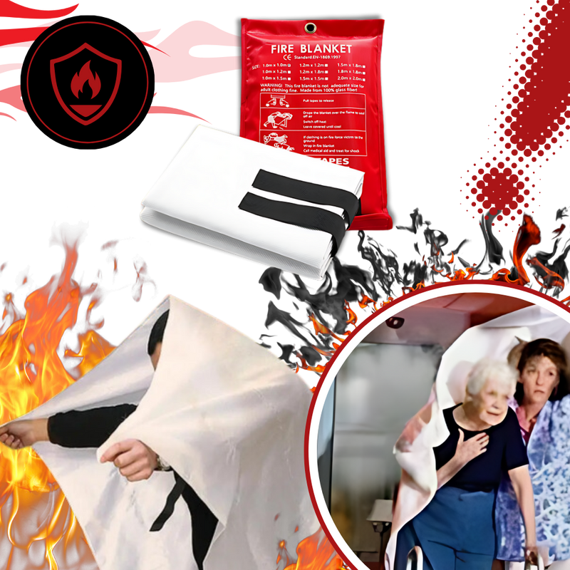 Couverture anti-feu pour extinction rapide du feu