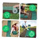 Tapis de semences de gazon vert à fixation rapide