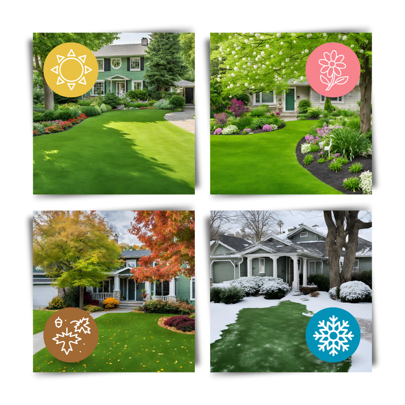 Tapis de semences de gazon vert à fixation rapide