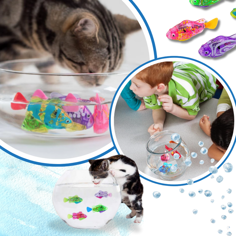 Jouet poisson nageur interactif