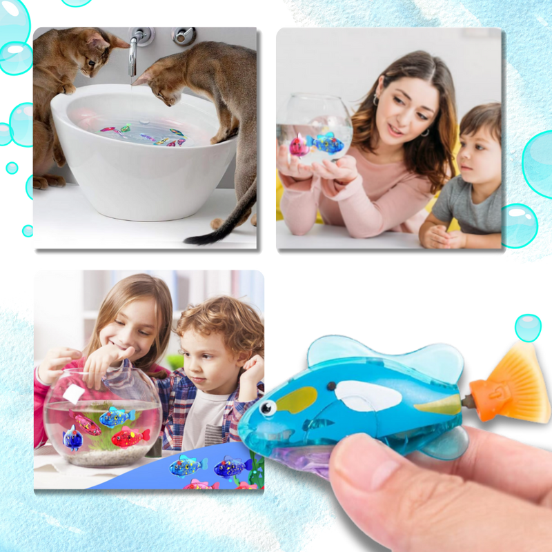 Jouet poisson nageur interactif