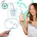 Paille anti-hoquet réutilisable HiccAway