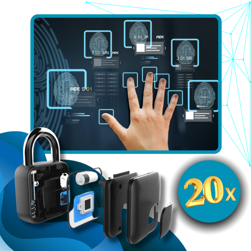 Serrure intelligente résistante à empreinte digitale