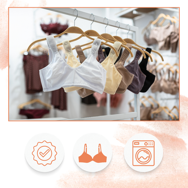 Sacs de lavage pour soutiens-gorge à fermeture sécurisée