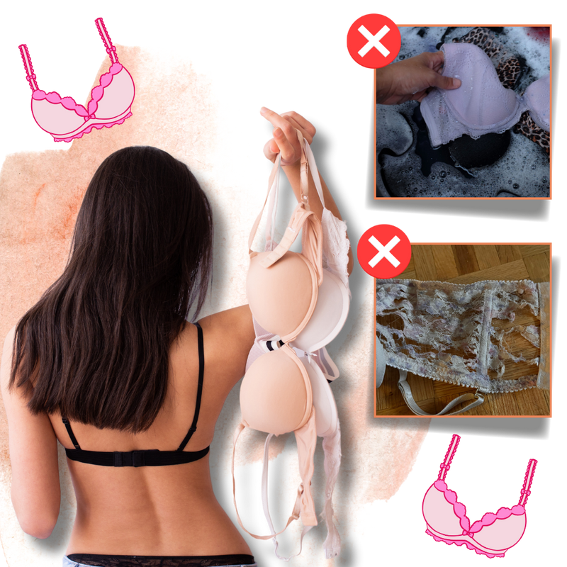 Sacs de lavage pour soutiens-gorge à fermeture sécurisée