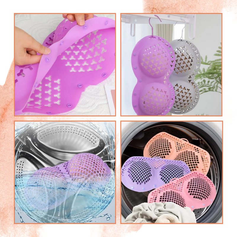 Sacs de lavage pour soutiens-gorge à fermeture sécurisée