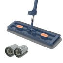 Balai plat à essorage automatique avec seau