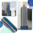 Balai plat à essorage automatique avec seau