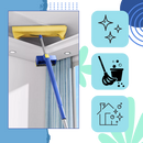 Balai plat à essorage automatique avec seau