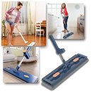 Balai plat à essorage automatique avec seau