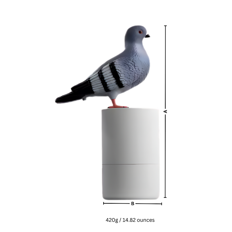 Distributeur de savon automatique en forme de pigeon