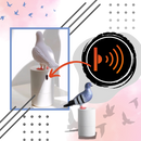 Distributeur de savon automatique en forme de pigeon