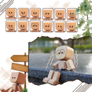 Figurine mobile d'homme en bois