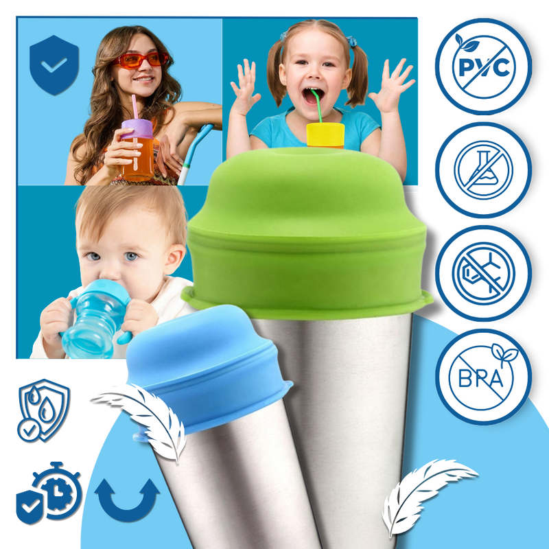 Couvercle anti-déversement en silicone