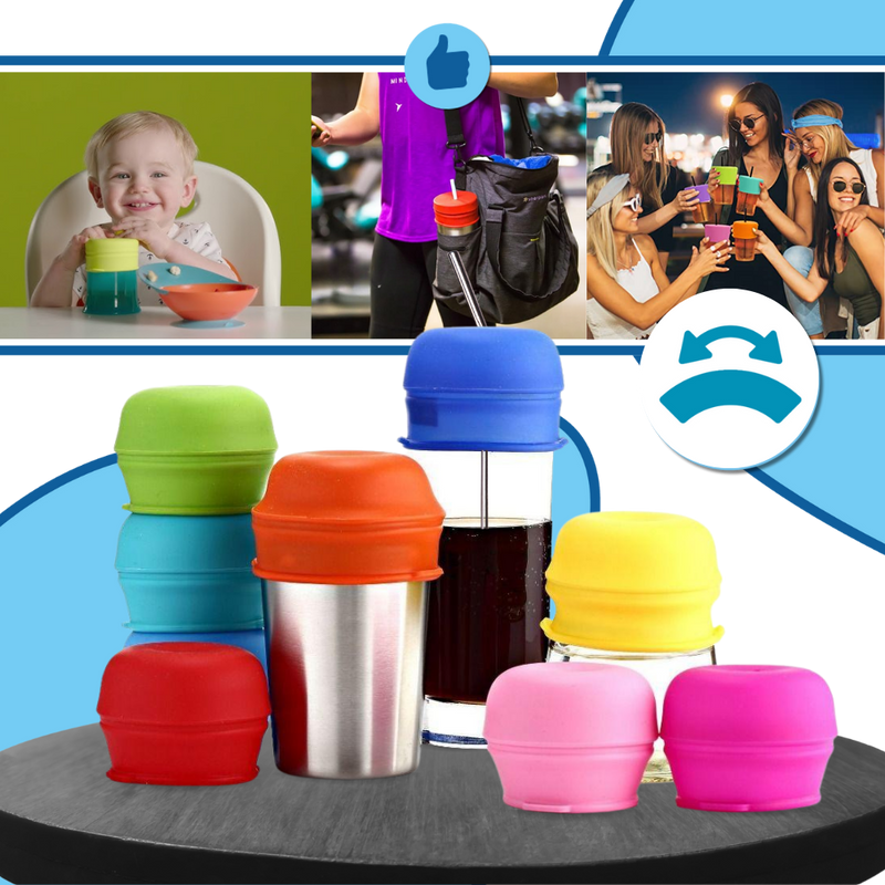 Couvercle anti-déversement en silicone