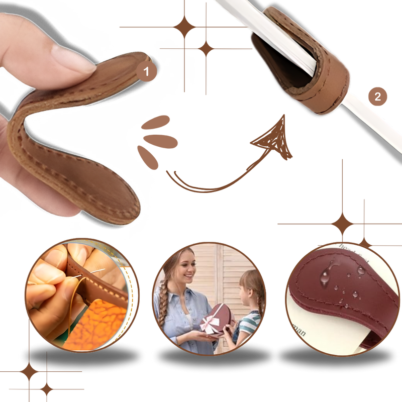 Marque-page magnétique en cuir personnalisé