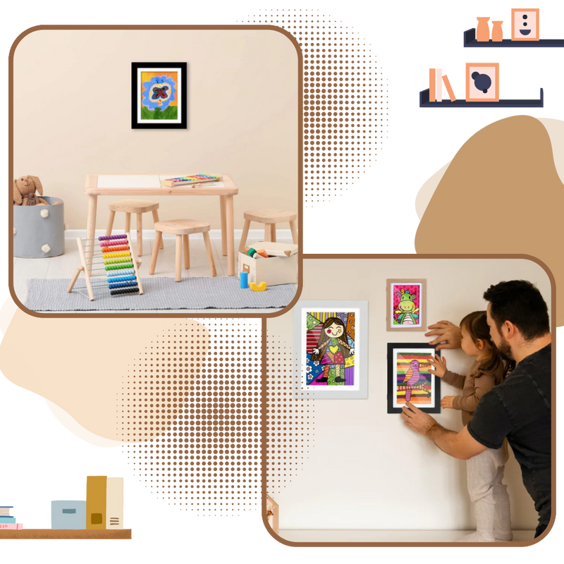 Cadres Lil Davinci à finition lisse