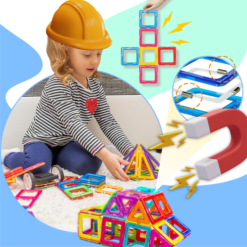 Jeu Blocs De Constructions Magnétiques