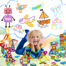 Jeu Blocs De Constructions Magnétiques