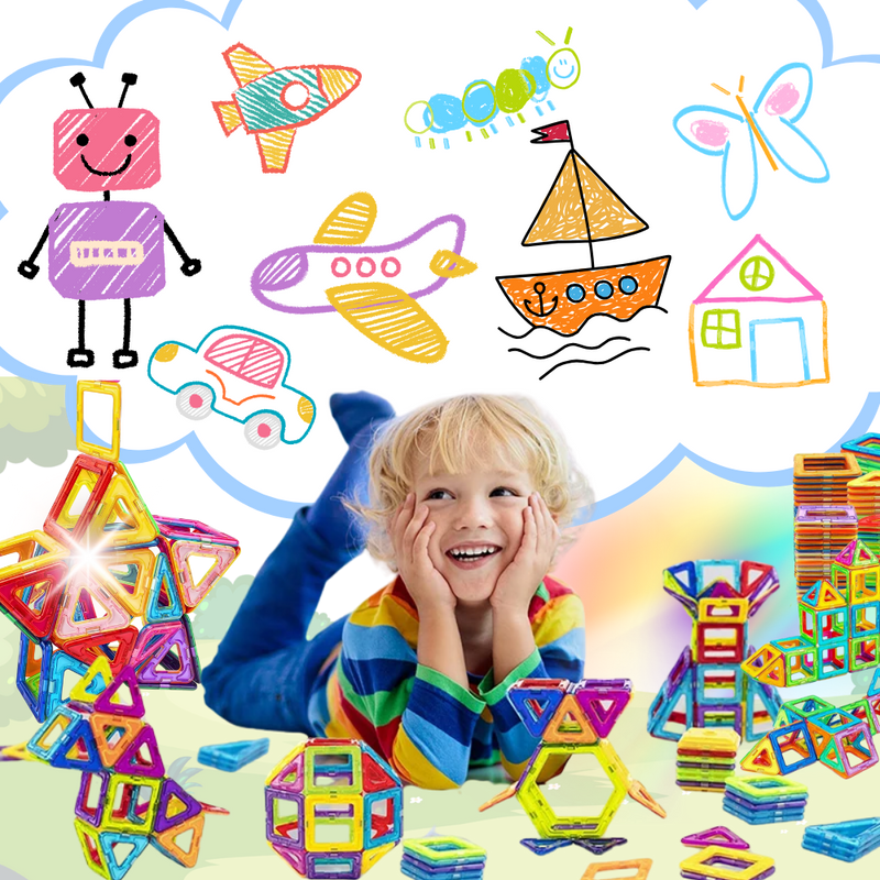 Jeu Blocs De Constructions Magnétiques