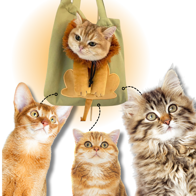Sac pour chat Lion doux et respirant