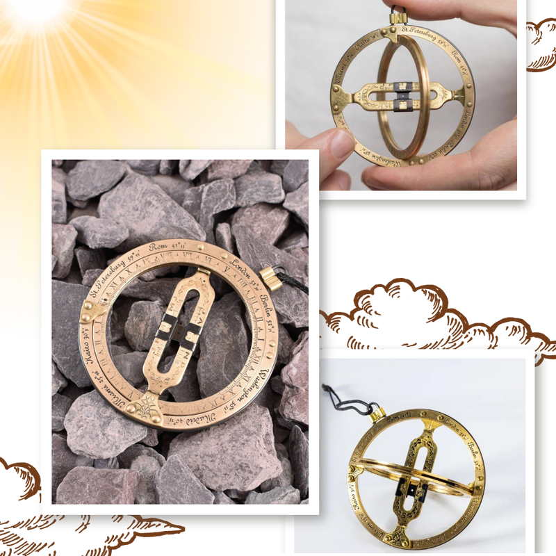 Cadran solaire de poche de précision