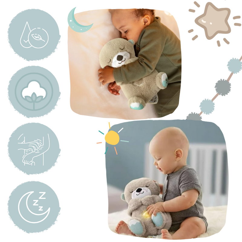 Peluche loutre apaisante sensation utérus