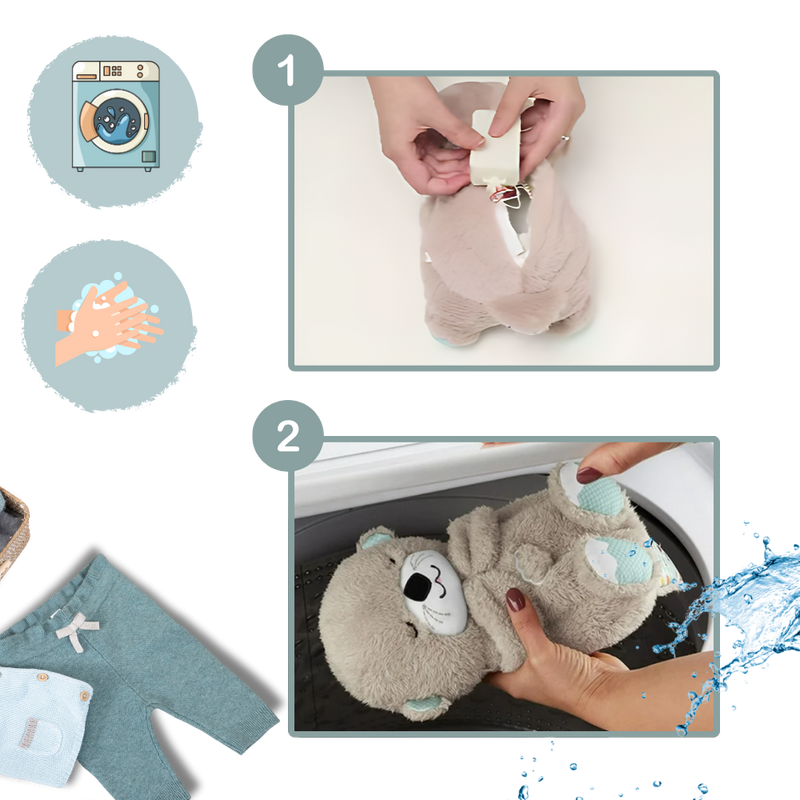 Peluche loutre apaisante sensation utérus