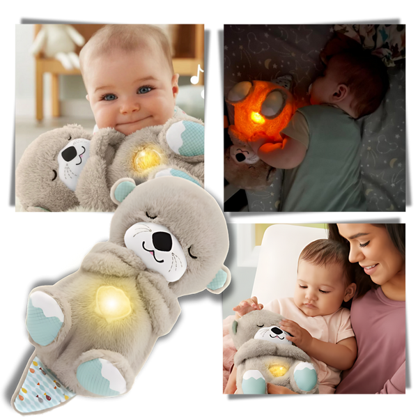 Peluche loutre apaisante sensation utérus