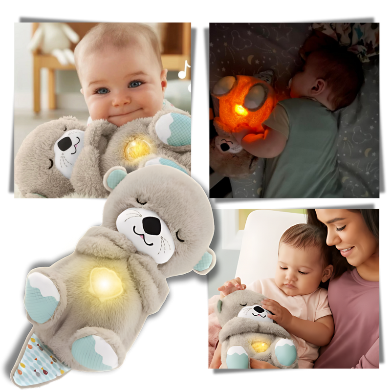 Peluche loutre apaisante sensation utérus