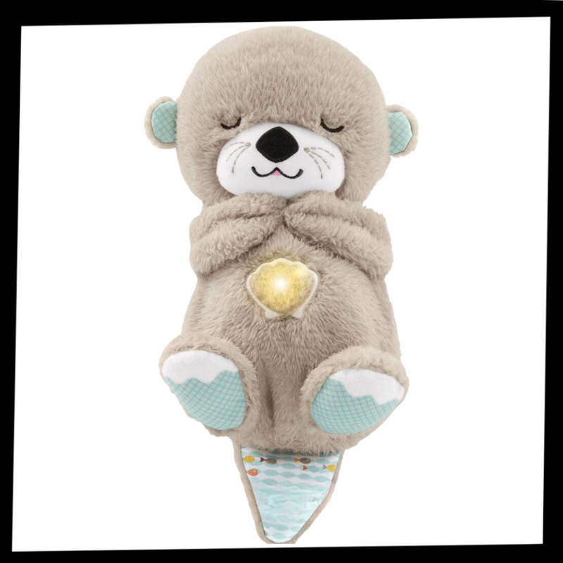 Peluche loutre apaisante sensation utérus