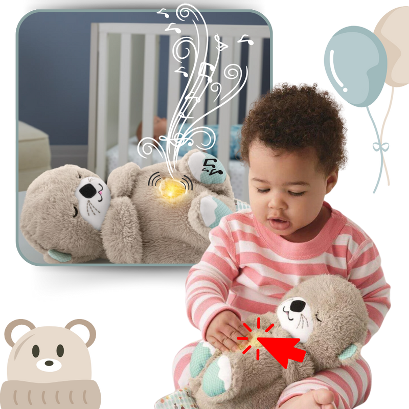Peluche loutre apaisante sensation utérus