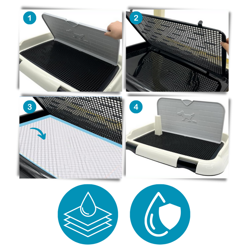 Tapis de propreté pour chien anti-éclaboussures